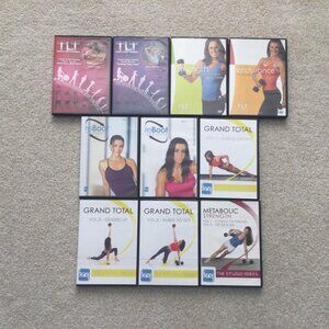 Bundle of 10 TLT reBoot Studio Series Exercise Workout Fitness Tracie Long DVDs
